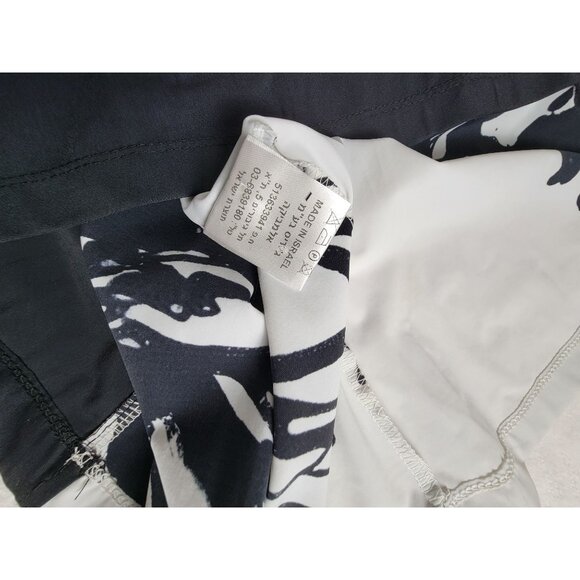 Tekbika By Alembika Black White Colorblock Long Button-Up Shirt Dress Size 4 New - Picture 6 of 10